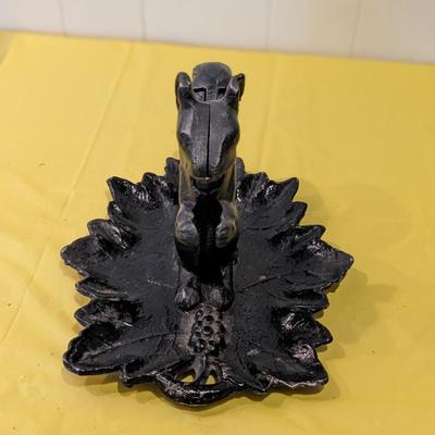 Vintage Metal Mechanical Squirrel Nutcracker