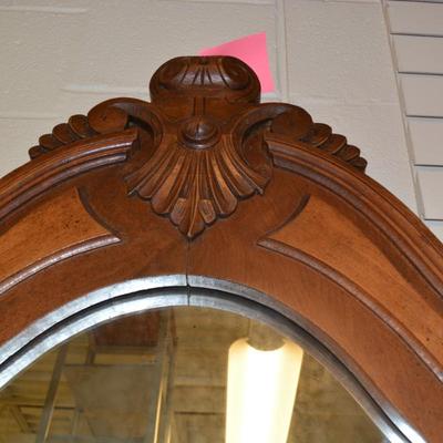 Antique/Vintage Bureau Mirror Converted to Wall Mount