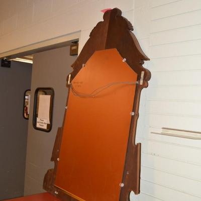 Antique/Vintage Bureau Mirror Converted to Wall Mount