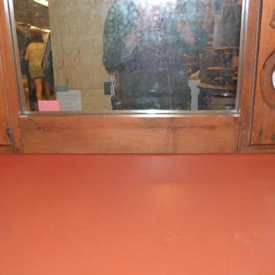 Antique/Vintage Bureau Mirror Converted to Wall Mount
