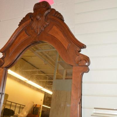Antique/Vintage Bureau Mirror Converted to Wall Mount