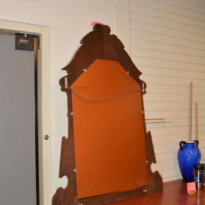 Antique/Vintage Bureau Mirror Converted to Wall Mount