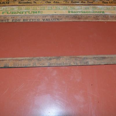 Lot of Vintage Yardsticks