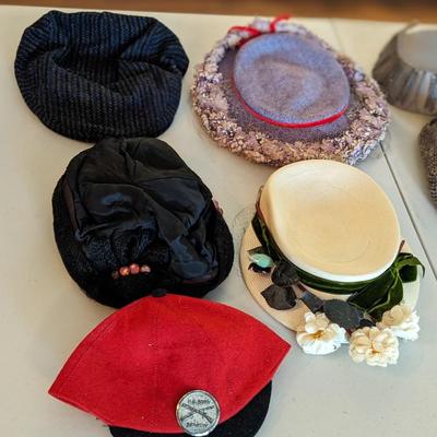 Lot of Vintage Hats and Knitted Gaiters