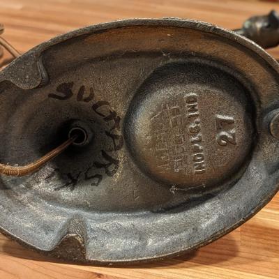 Vintage Goose Neck Cast Iron Base Table Lamp