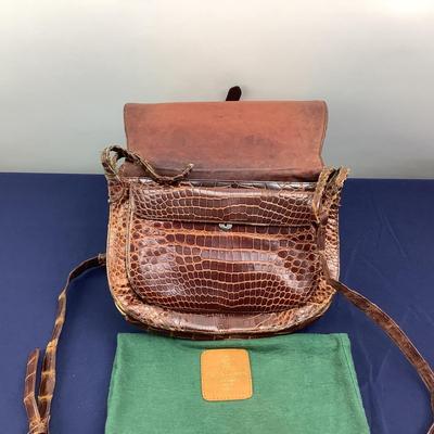 791 Vintage Early Ralph Lauren Leather Purse & Dust Bag