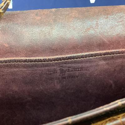791 Vintage Early Ralph Lauren Leather Purse & Dust Bag