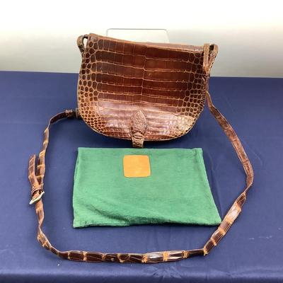 791 Vintage Early Ralph Lauren Leather Purse & Dust Bag