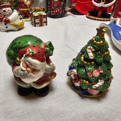 Christmas Table & Serving Items incl Olde World Village, Lenox, Nikko, Royal Albert  (BO-JS)