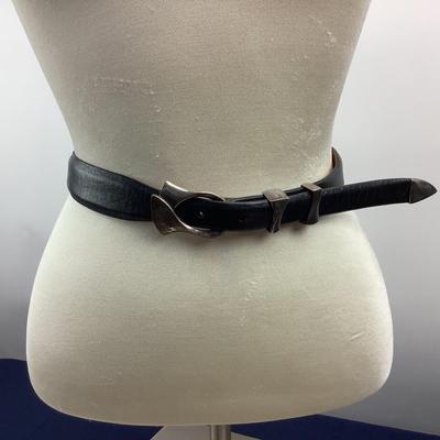 8111 Saddlebag Lot of 2 Belts Lizard Bison