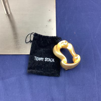 812 Terry Stack Belt Buckle & Suzi Oher Woven Belt