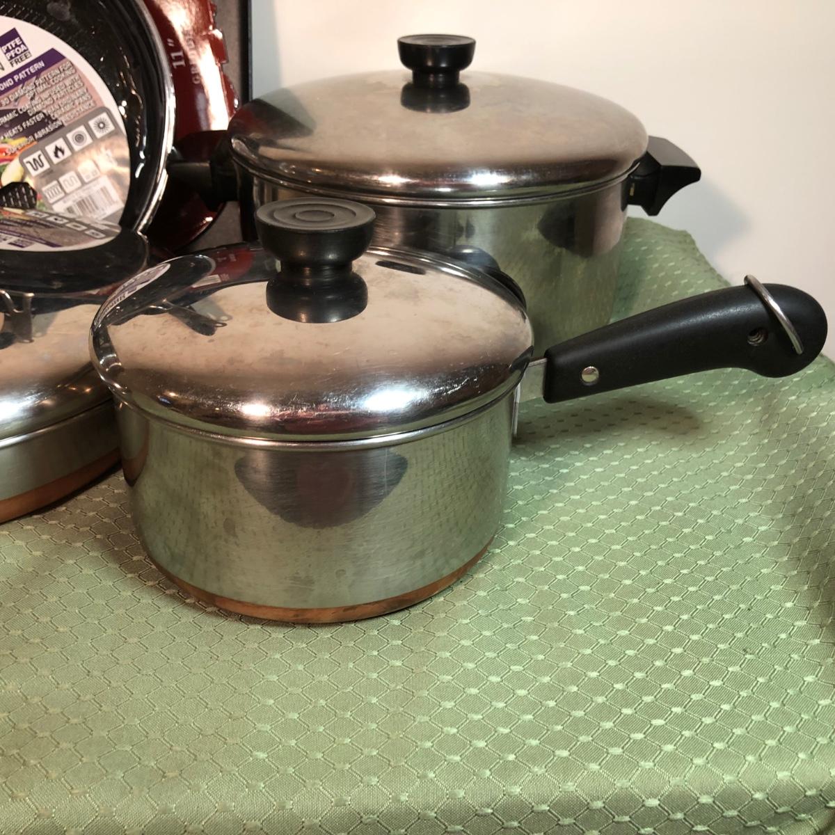 Sold at Auction: Pre-Owned Revere Ware Pots / Pans and More