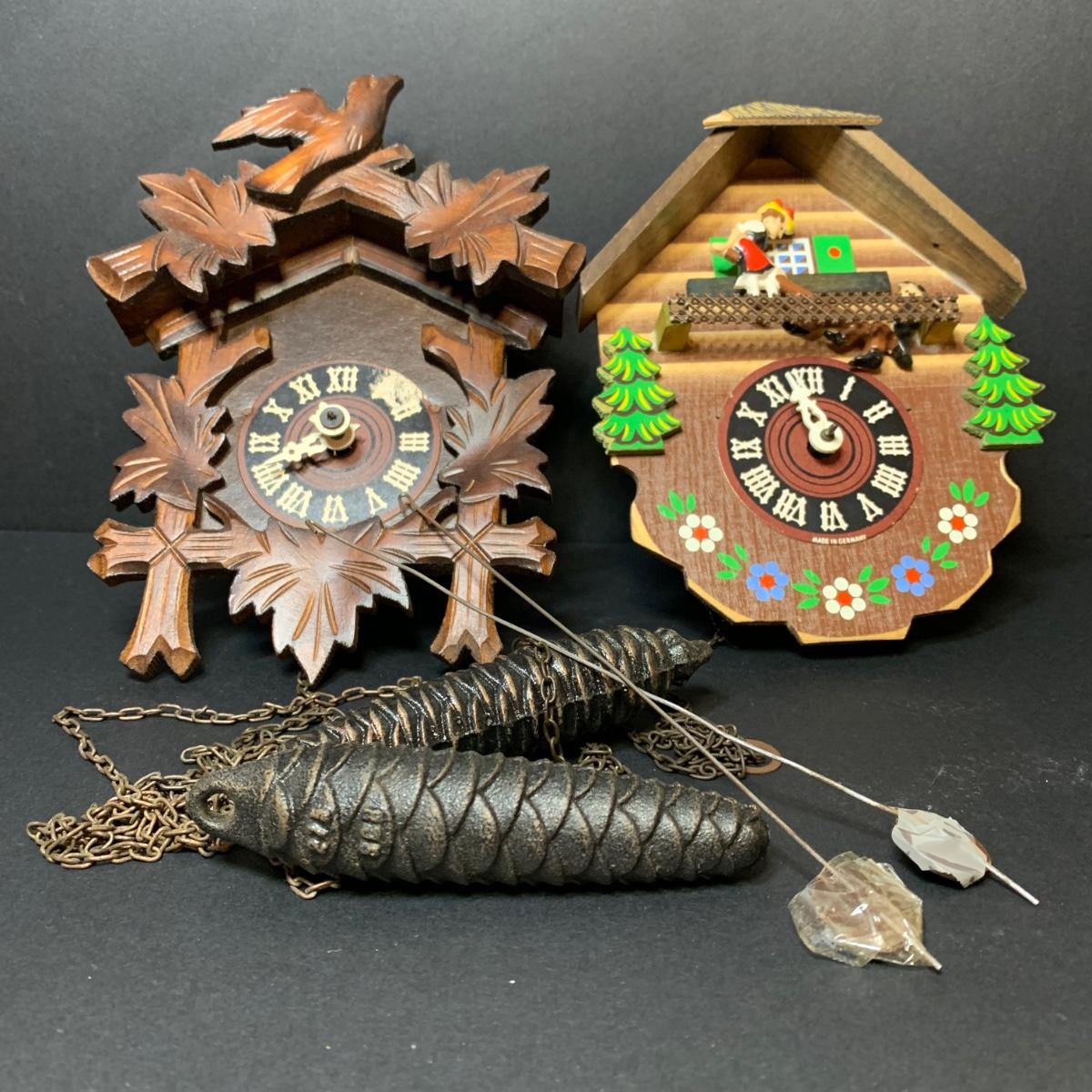 LOT 150R Vintage German Cuckoo Clocks