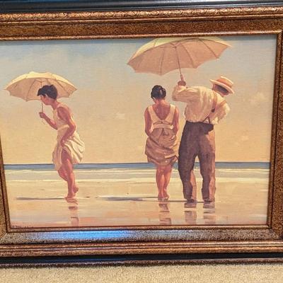 Set of 2 Vintage Signed Jack Vettriano Prints