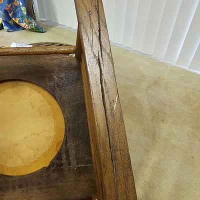 Vintage Carved Oak Rocking Chair  (BO-JS)