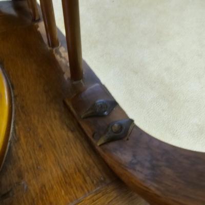 Vintage Carved Oak Rocking Chair  (BO-JS)