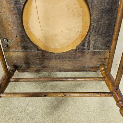 Vintage Carved Oak Rocking Chair  (BO-JS)