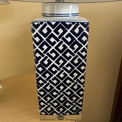 Pair of Rectangular Table Lamps (BR1-MG)