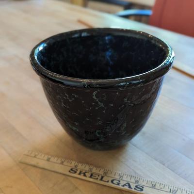 Bennington Pottery Blue Agate Spongeware Mixing Bowl