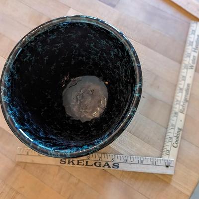 Bennington Pottery Blue Agate Spongeware Mixing Bowl