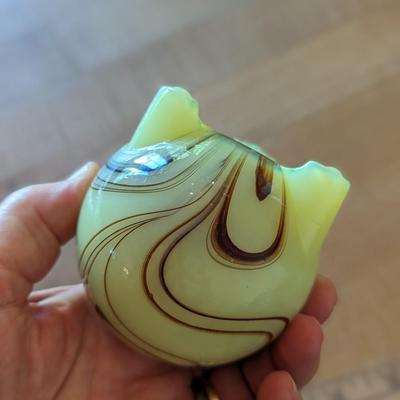 Vaseline Uranium Glass Light Cover