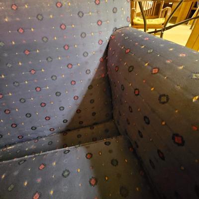 Blue Patterned Fabric Couch  (BLR-JS)