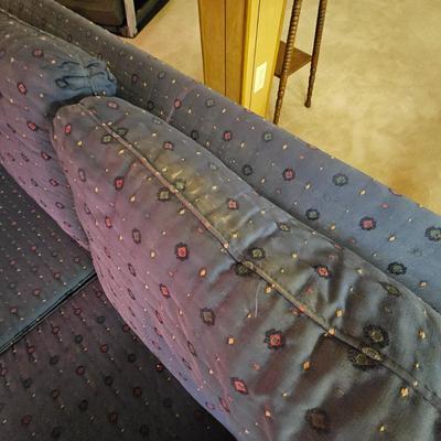 Blue Patterned Fabric Couch  (BLR-JS)