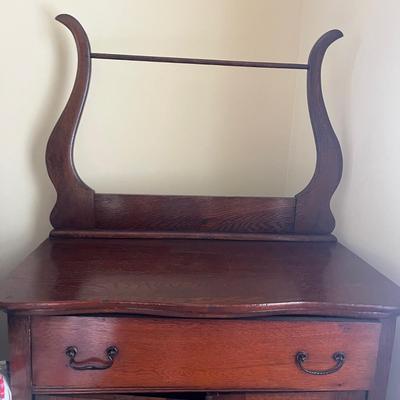Antique Oak Washstand (BR1-MG)