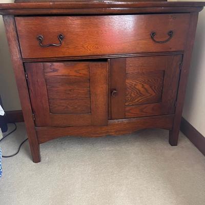 Antique Oak Washstand (BR1-MG)