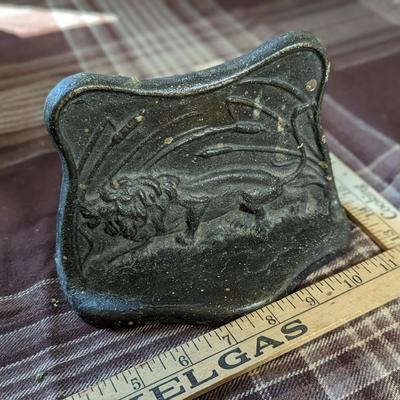 Antique Cast Iron Lion Door Stop
