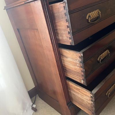 Antique Marble Top Dresser (BR1-MG)