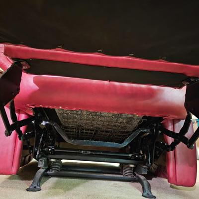 Red Faux Leather Recliner  (BLR-JS)