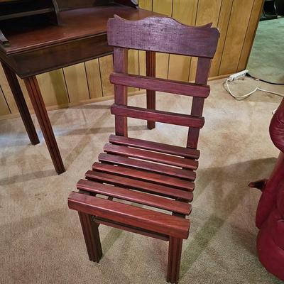 Vintage Solid Wood Desk & Chair  (BLR-JS)