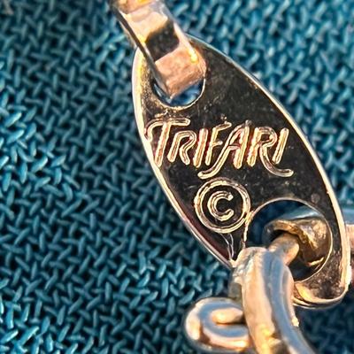 SILVERY GREY FAUX PEARL STRAND by TRIFARI