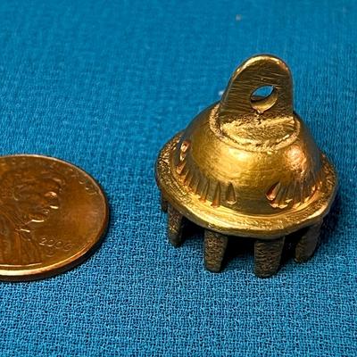 LITTLE BRASS BELL INCISED EMBELLISHMENT