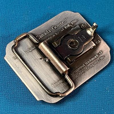 REMINGTON â€œCANADA GOOSEâ€ BELT BUCKLE MADE IN USA