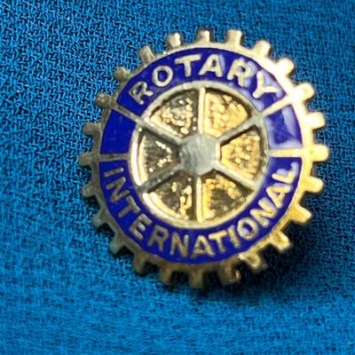 ENAMELED ROTARY INTERNATIONAL LAPEL PIN