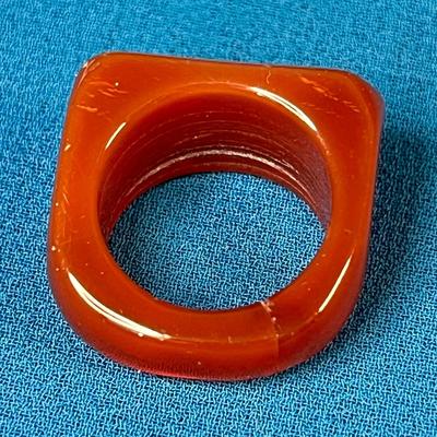 NICE POLISHED STONE MODERN DESIGN RING â€“ ALL STONE!