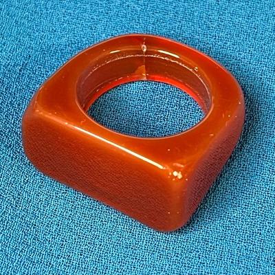 NICE POLISHED STONE MODERN DESIGN RING â€“ ALL STONE!