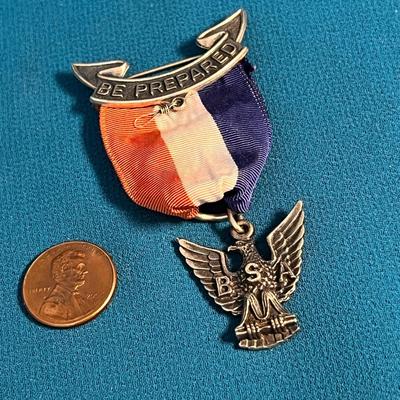 B.S.A. EAGLE SCOUT AWARD BADGE