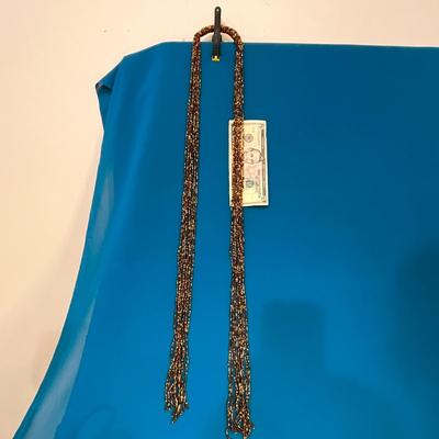 FASCINATING MULTI-STRAND TINY BEAD WALL HANGING? JEWELRY? ACCESSORY?