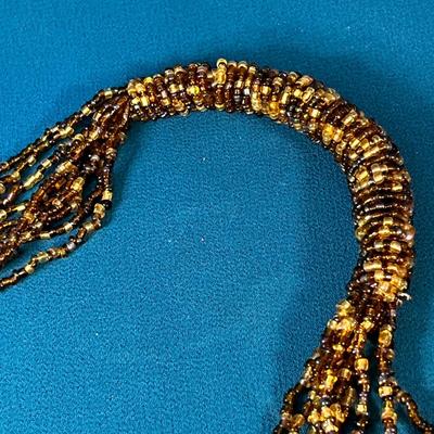 FASCINATING MULTI-STRAND TINY BEAD WALL HANGING? JEWELRY? ACCESSORY?
