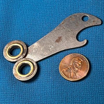VINTAGE 2-IN-1 CAN OPENER KNIFE SHARPENER POCKET TOOL KEY CHAIN FOB