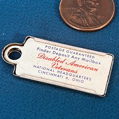 VINTAGE DAV MINI 1953 IDAHO LICENSE PLATE KEY CHAIN FOB