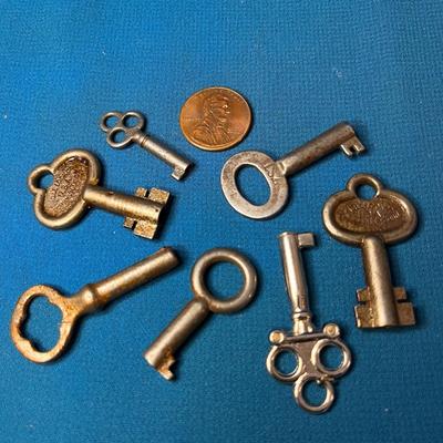 SHORT LITTLE VINTAGE SKELETON KEYS X 7