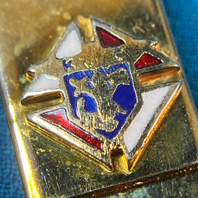KNIGHTS OF COLUMBUS ENAMELED 2-PART KEY CHAIN-  HANDY!