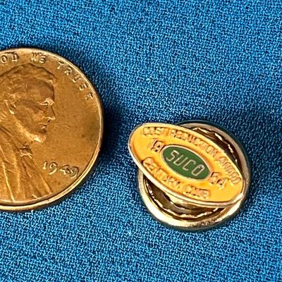 GOLD TONE ENAMELED â€œSUCO- COST REDUCTION AWARD 1964 CENTURY CLUBâ€ PIN