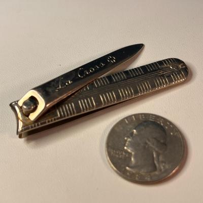 VINTAGE EMBELLISHED â€œLA CROSSâ€ NAIL CLIPPERS 