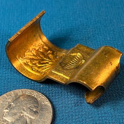 ORNATE BRASS VICTORIAN PICTURE HOOK 