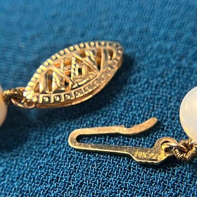 LOVELY REAL PEARL BRACELET with 14K GOLD CLASP